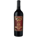 Wine bottle with 'Chronology' label on a white background