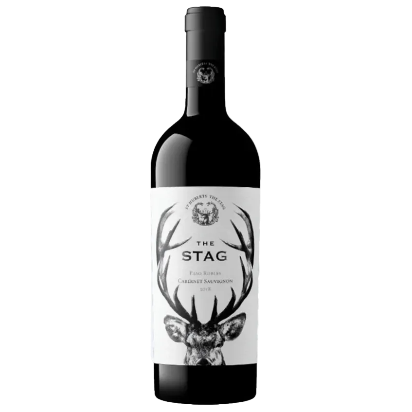 Wine bottle labeled 'The Stag'